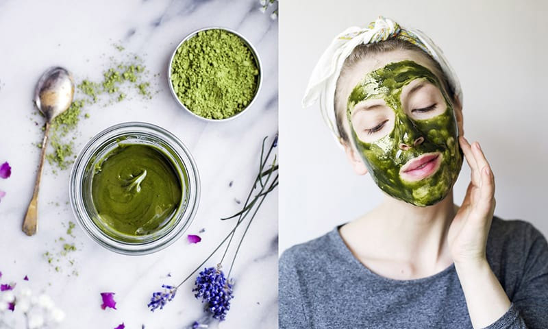 Đắp mặt nạ trà xanh mang tới công dụng dương sáng, ngừa mụn