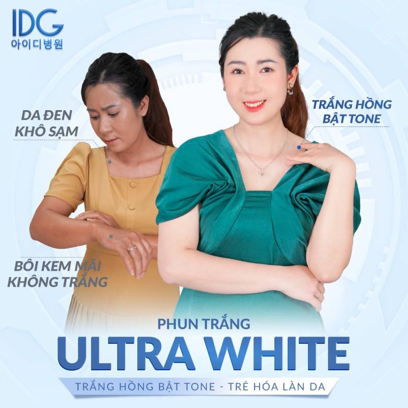 công nghệ phun trắng ultra white